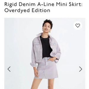 Madewell Rigid Denim A-Line Mini Skirt